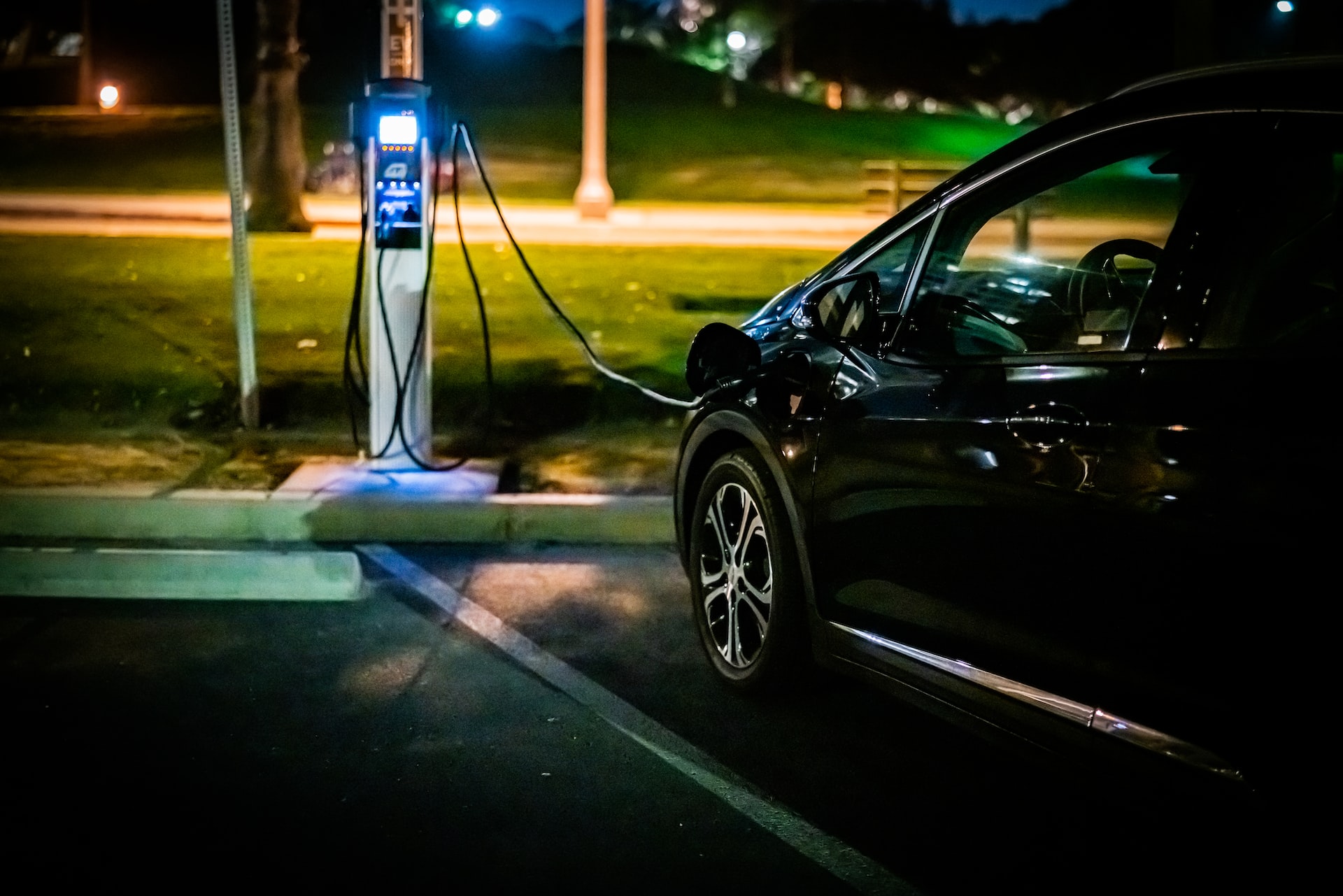 Electic car charging in public