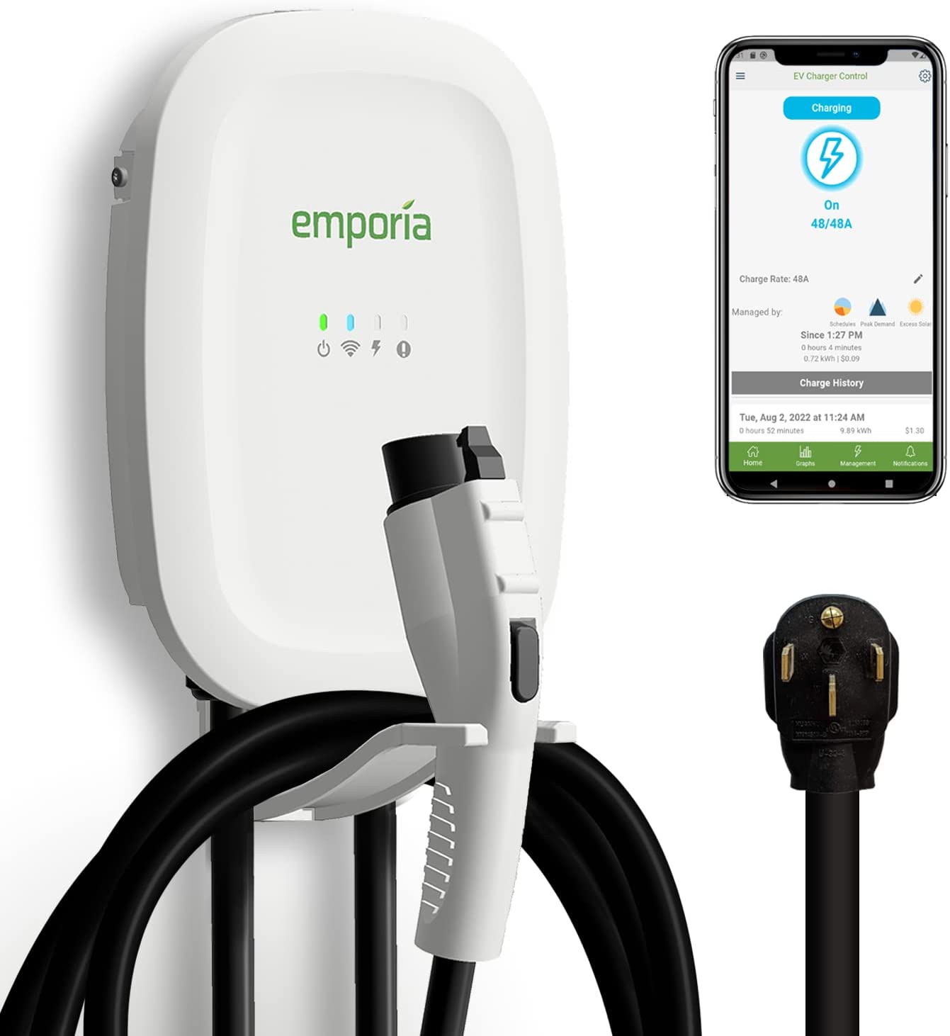 Emporia Level 2 Electric Vehicle (EV) Charger