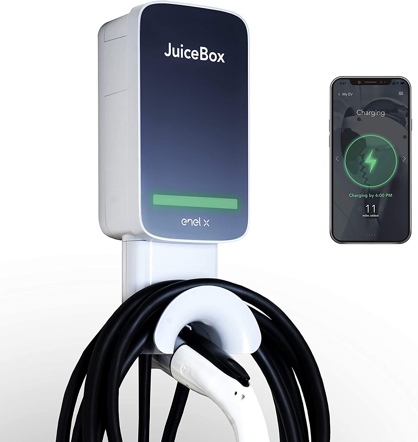 JuiceBox 40 Smart Electric Vehicle (EV) Charging Station.