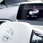 Fully Digital Cockpit Display in the New All-Electric Volkswagen ID.4.